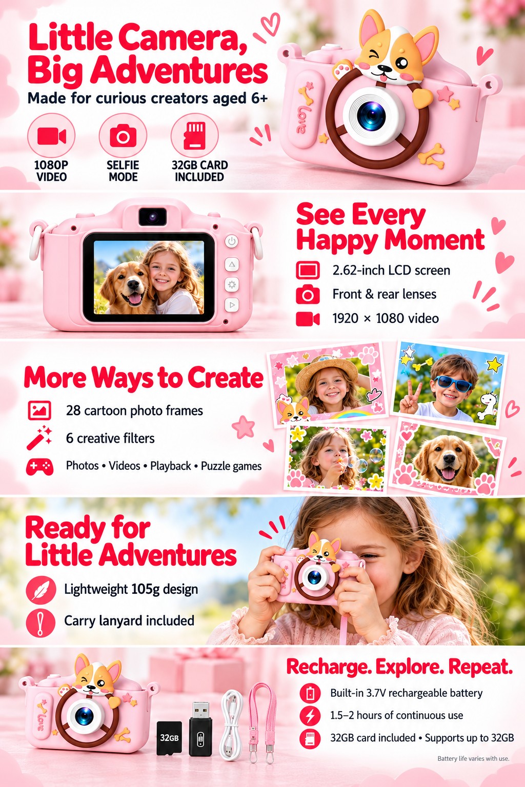 Corgi Kids Digital Camera