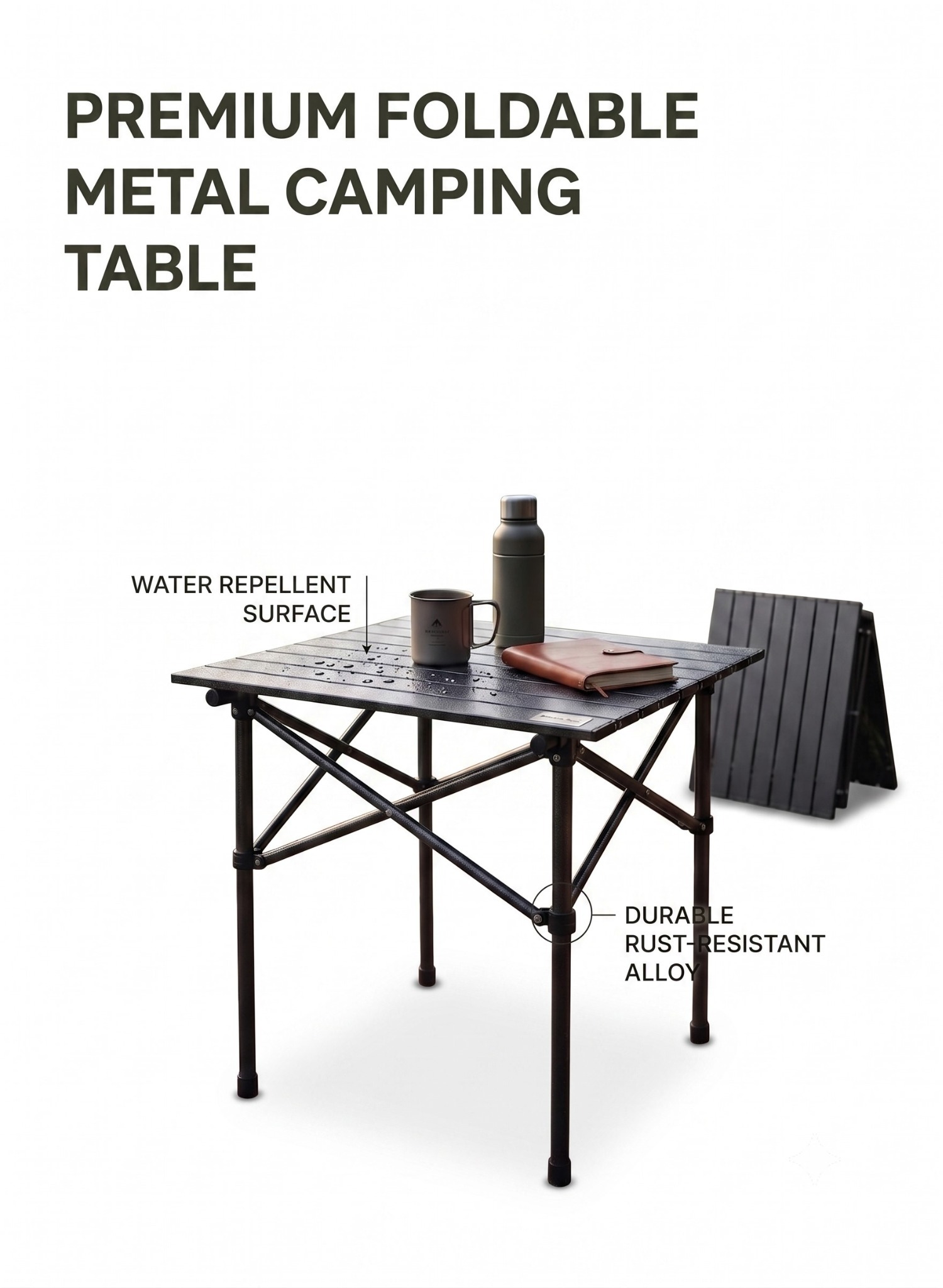 Foldable Metal Camping Table