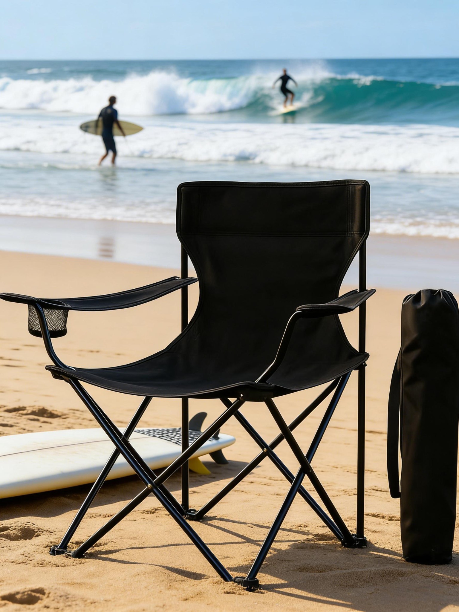Outdoor Folding Chair — Black