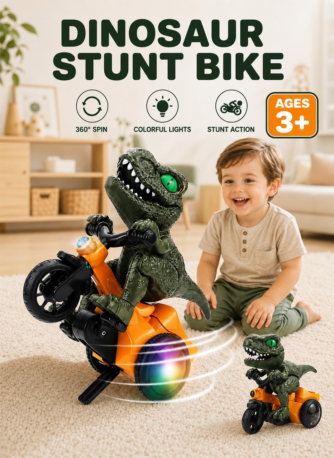 Dinosaur Stunt Bike